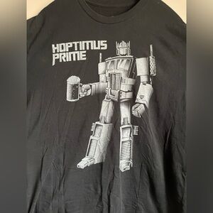 Men’s XL Hoptimus prime tee, for the beer loving transformer fan.